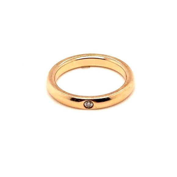 T&Co. 18k Gold Peretti Diamond Band Ring - Picture 1 of 11